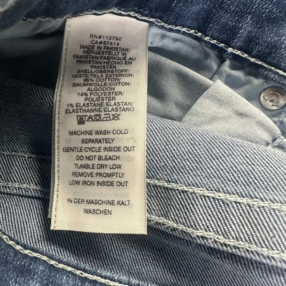 True Religion Billy Jeans Mens 42x34 Blue Cotton Denim Bootcut Relaxed Stretch